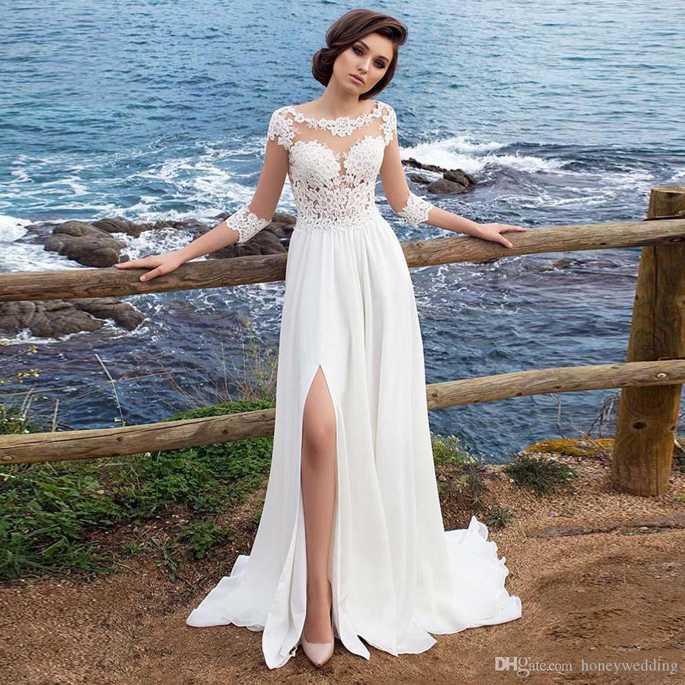 Modelo de vestido casamento best sale na praia